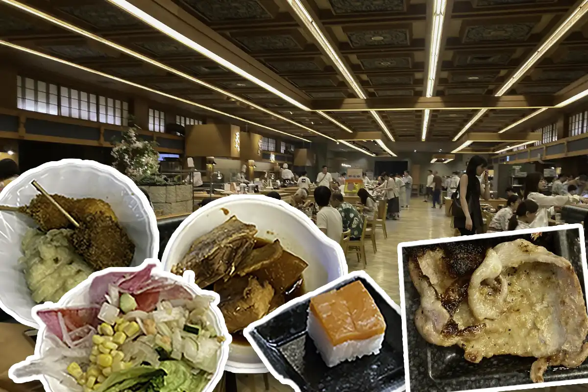 宇奈月グランドホテルの夕食バイキング