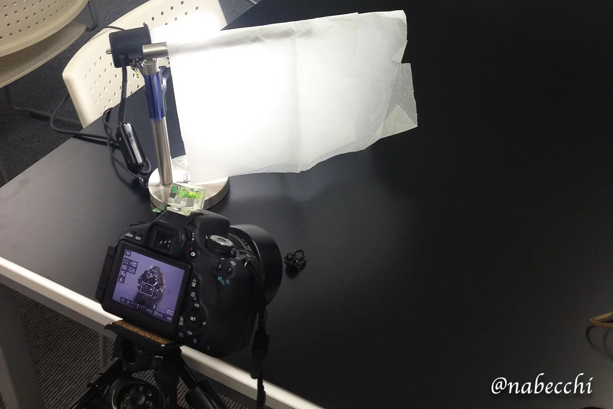 撮影ライティングの設定