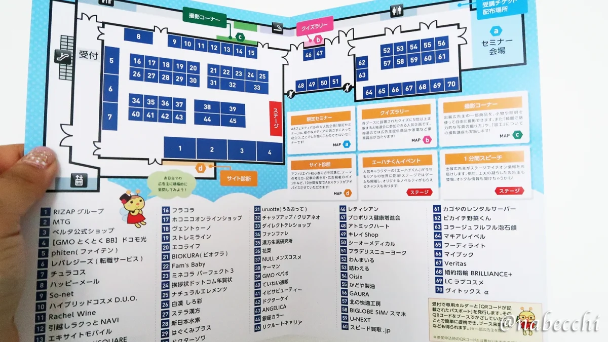 A8フェスティバル2017 in渋谷 会場マップ