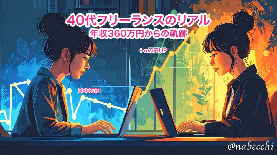 40代フリーランスのリアル。年収360万円からの軌跡