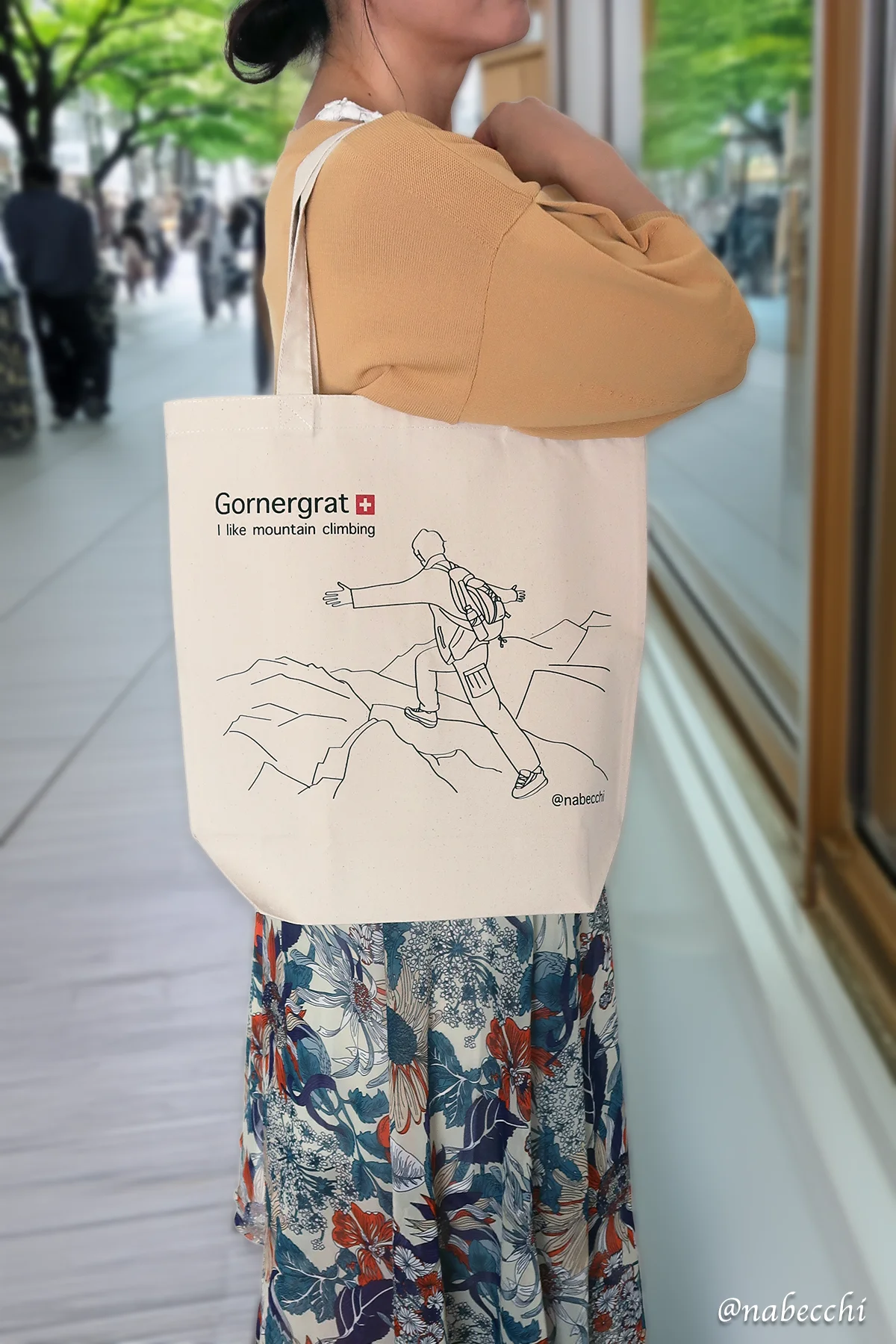 オリジナルトートバッグでお出かけ