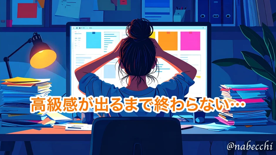 高級感が出るまで終わらない