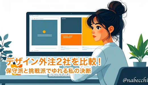 デザイン外注2社を比較！保守派と挑戦派でゆれる私の決断
