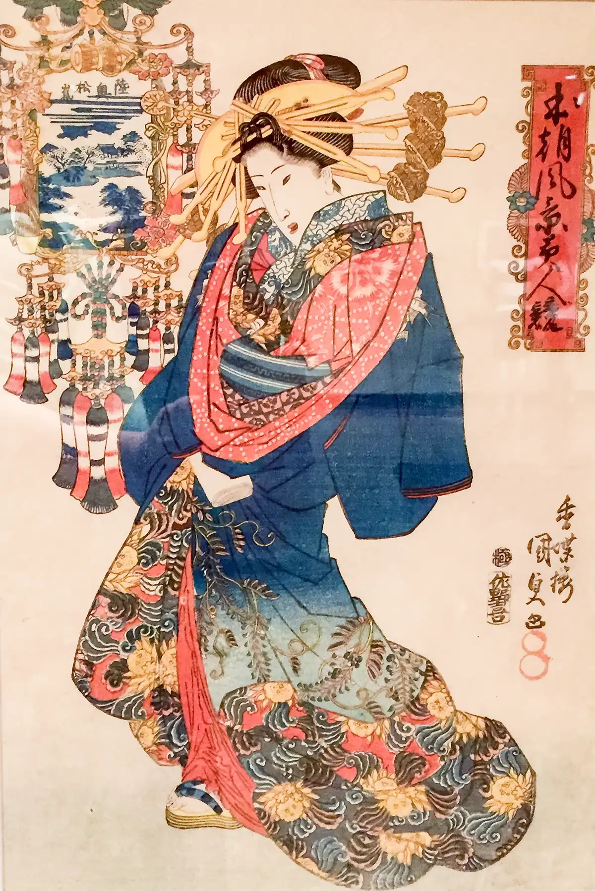 歌川国貞の美人画 浮世絵