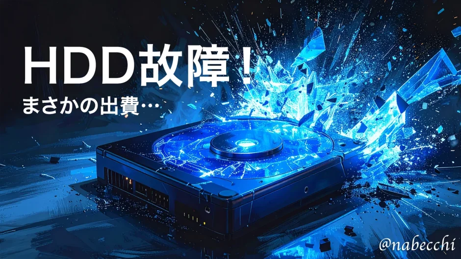 HDD故障！まさかの出費