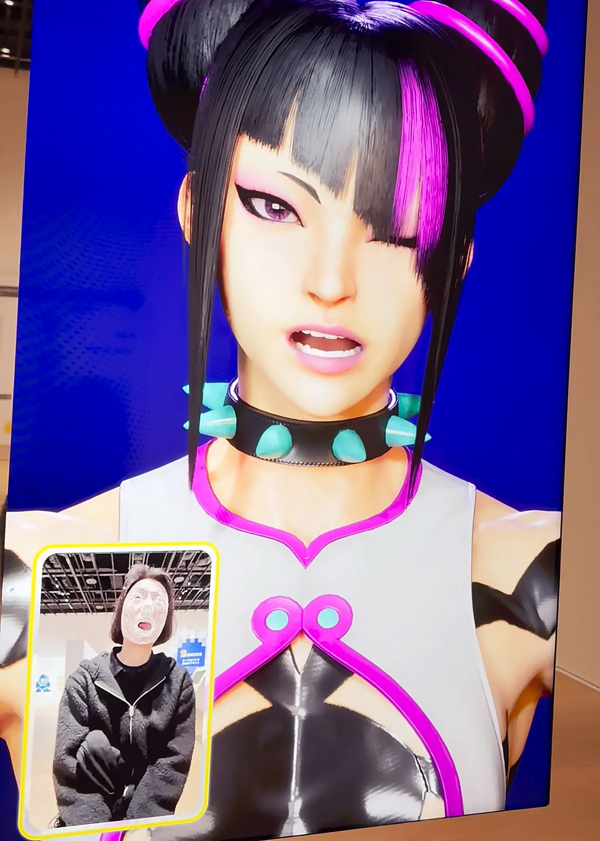 表情がキャラと連動するフェイシャルトラッキング体験1