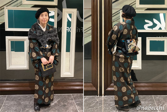 大島紬コーディネート