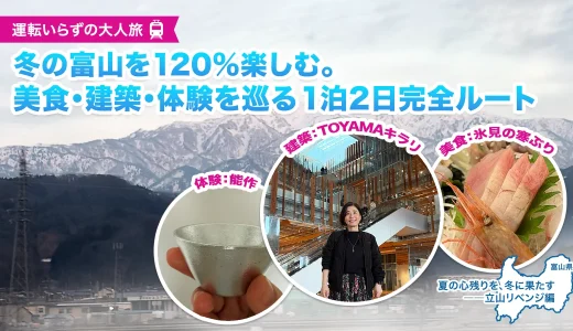 2月の富山リベンジ旅。能作の鋳物体験と氷見の日本酒に浸る1泊2日の大人旅