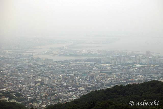 芦屋ロックガーデンから眺める神戸の景色