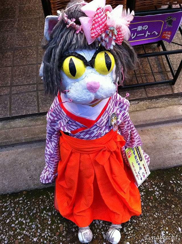 一条のよ志多 化け猫「しずかにゃん」 京都大将軍商店街「妖怪ストリート」