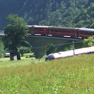 撮影困難だったオープンループ・ブルージオ橋-スイス旅行3日目