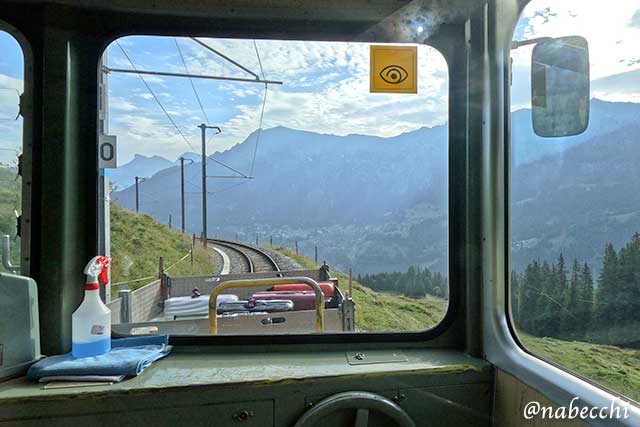 グリュッチュアルプまでの登山鉄道