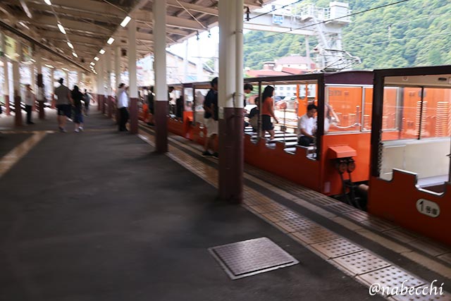 黒部峡谷トロッコ電車に宇奈月駅から乗車