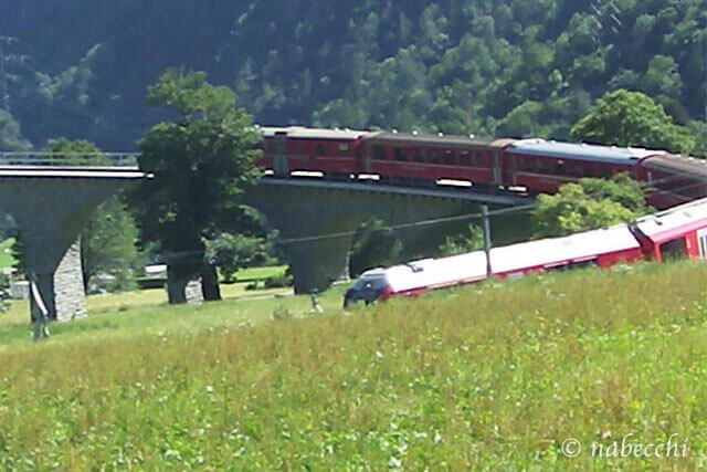 撮影困難だったオープンループ・ブルージオ橋-スイス旅行3日目
