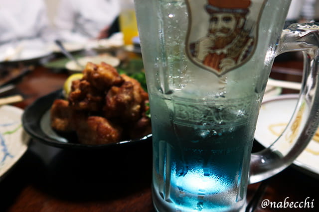 青い摩周ハイボール