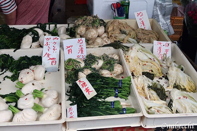 高知日曜市の漬物屋さん
