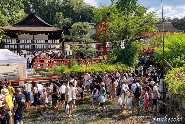 下鴨神社みたらし祭でひんやり涼しい。京都でぶらりレンタサイクル