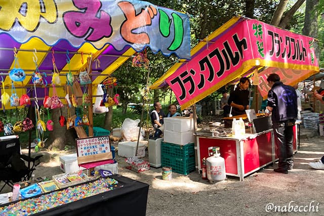 下鴨神社糺の森に出る屋台